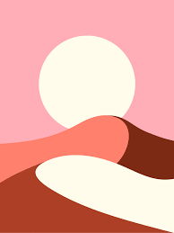 Morning Desert Minimalist Illustration About Desert The Effective Pictures We Offer Yo Minimalist Graphic Design Landscape Illustration Minimalist Landscape