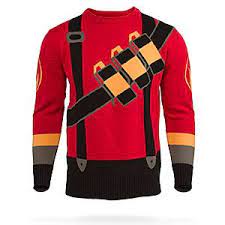 Thinkgeek Team Fortress Red Pyro Sweater Gamer Fashion Mens Outfits Geek Chic