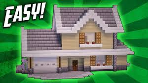 The trick to building minecraft houses is to start simple. Minecraft How To Build A Suburban House Tutorial Youtube Easy Minecraft Houses Minecraft Suburban House Minecraft Modern