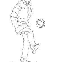 Great goals, clumsy referee, focused. Soccer Player Dribbling Coloring Pages Hellokids Com Sports Coloring Pages Soccer Coaching Coloring Pages