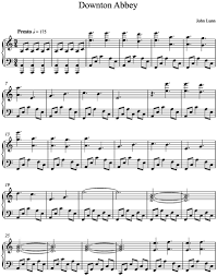 Downton Abbey Suite Piano Sheet Music Piano Sheet Music Downton Abbey Sheet Music