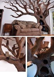 Would You Have This Cat Tree In Your Living Room Credit Robert Rogalski Cat Room Cat Tree Cat Diy