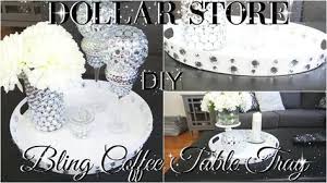 Diy Dollar Store Bling Coffee Table Tray With 3 Decor Styling Ideas Peta Coffee Table Decor Tray Coffee Table Centerpieces Dollar Store Diy