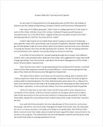 University graduation speech by students. Commencement Speech Examples Pdf Examples