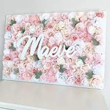 Maeve We Love This Name And We Hope Miss Maeve Loves Her 26 X 38 Flower Wall Use Coupon Code Email10 For 10 Off And F Flower Wall Coupon Codes Love Her