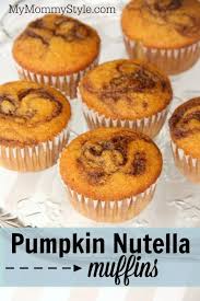 Easy Pumpkin Muffins With Nutella My Mommy Style Recipe Nutella Muffins Banana Muffins Nutella