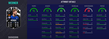 Fortunately, this form does not translate onto his fifa 21 ultimate team card, rated at 85 with scintillating pace. Showdown Timo Werner Losung Der Sbc Vor Dem Cl Finale