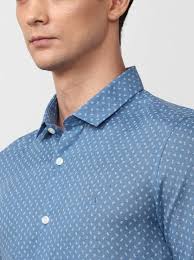Buy Simon Carter London Blue Printed Slim Fit Casual Shirt Online @ Tata  CLiQ Luxury