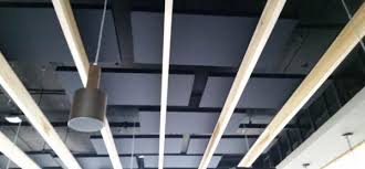 In aviation, ceiling is a measurement of the height of the base of the lowest clouds (not to be confused with cloud base which has a specific definition) that cover more than half of the sky (more than 4 oktas) relative to the ground. Ekko Eraser Acoustic Ceiling Clouds Commercial Acoustics