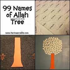 99 Names Of Allah Tree Ramadan Crafts I May Not Celebrate