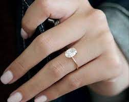 Oval Diamond Engagement Ring 1 Carat Oval Shape 18k Rose Etsy Oval Diamond Engagement Ring Rose Engagement Ring Aquamarine Engagement Ring
