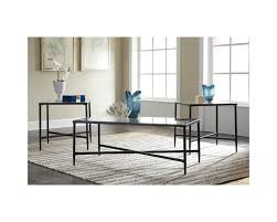 This trio includes a coffee table and two end tables these accent tables come in a trendy chrome finish, while the table tops are mirrored. Occational Table Set Ashley Augeron T003 13 Lastman S Bad Boy