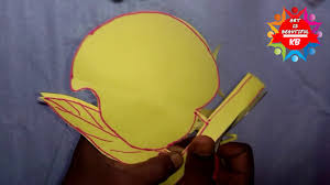 how to cut paper mango in easy way