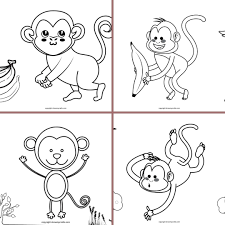 Check spelling or type a new query. Monkey Colouring Pages Show My Crafts
