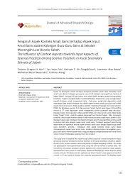 Laman utamasains ting 47 eksperimen wajib sains kssm tingkatan 4 video. Pdf Pengaruh Aspek Konteks Amali Sains Terhadap Aspek Input Amali Sains Dalam Kalangan Guru Guru Sains Di Sekolah Menengah Luar Bandar Sabah The Influence Of Context Aspects Towards Input Aspects Of Science Practical