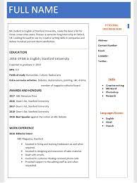 Sample resume format for fresh graduates two page format. Top 10 Fresher Resume Format In Ms Word Free Download Wantcv Com