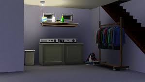 1)you use the foundation tool. It S So Basic But I Love My Sims Basement Laundry Room Thesims