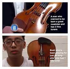 For years, steel violin strings were associated with shrill sound and cheap student instruments, which may be part of the source of the real violinists don't use fine tuners mentality. Brett Must Be Better Lingling40hrs