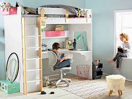 Achat lit mezzanine avec bureau et rangement à prix discount. Enfants Amenager Une Chambre Pour 2 Joli Place