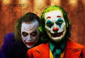 Joker Joaquin Phoenix And Heath Ledger Etsy In 2020 Joker Joaquin Art District