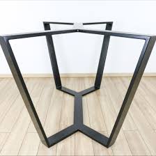 Steel Table Base Dining Table Base Industrial Steel Table Etsy In 2020 Steel Table Base Metal Table Frame Metal Table Base
