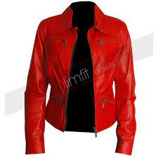 Slim Fit Red Women S Leather Motorcycle Jacket Sale Red Jacket Leather Leather Jackets Women Leather Motorcycle Jacket Women