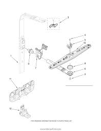 A door and panel parts for models: Upper Rack And Track Kitchenaid Kuds40fvss Parts Diagram Page 11