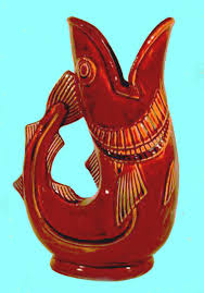 It's a great conversation piece with a rich history. Gurgle Or Glug Fish Jugs Torquay Pottery Collectors Society