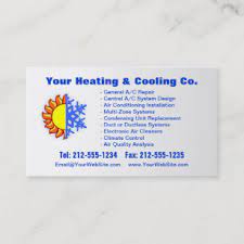 After all, if you don't put your phone number on the card, it won't matter how. Air Conditioning Business Cards Zazzle
