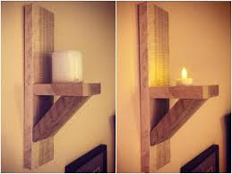 Explore anthropologie's collection of one of a kind candle holders. Diy Wall Mounted Pallet Candle Holders 101 Pallets