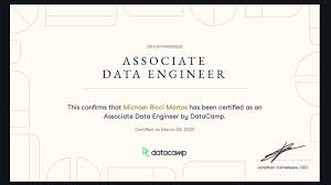 DataCamp Certification for Data Engineering and Analytics