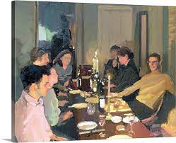 If you have any request to alter your reproduction of the dinner party, you must email us after placing your order and we'll have an artist contact you. Dinner Party Wall Art Canvas Prints Framed Prints Wall Peels Great Big Canvas