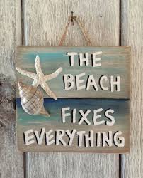 Beach Pallet Art Wooden Beach Fixes Everything Sign Beach Etsy Beach Crafts Beach Decor Pallet Wall Art