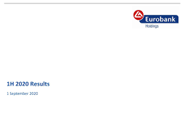 The bank also maintained personal accounts and term deposits, provided consolidation loans, payment cards, and credit cards. Eurobank Ergasias Services And Holdings S A 2020 Q2 Results Earnings Call Presentation Otcmkts Egfey Seeking Alpha