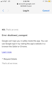 We made sure to shed some light on this and, hopefully, provide you with the solution. Disallowed Useragent Issue 1541 Googleapis Google Api Php Client Github