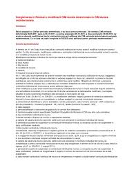 Doc model cim ancuta ilie academia edu. A In Revisal A Modificarii Cim Durata A In Cim Durata Nedeterminata