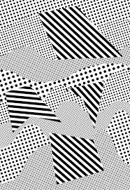 Geometrique Noir Blanc Op Art Motif Abstrait Graphisme