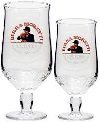 Conical (or sleevers) glasses are shaped, as the name suggests, as an inverted truncated cone around 6 inches (15 cm) tall and tapering by about 1 inch (25 mm) in diameter over its height. Birra Moretti Half Pint Glasses Justin Callaghan