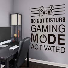Sometimes being at home, drinking a cup of coffee and reading a book on your favorite spot can make your day. Gamer Home Decor Door Wall Sticker Bedroom Video Game Room Decor Decal Sp