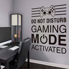It's a gorgeous summer day but you just got grounded. Games Room Vinyl Decals Video Games Wall Sticker Do Not Disturb Gaming Activated Quote Wallpaper Kids Gaming Room Decor Af085 Wall Stickers Aliexpress