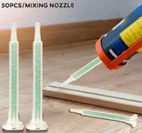 Ugello di miscelazione in plastica, 50 pezzi F616 applicatior di adesivo  per miscelatore di resina statica 50 ml, 37 ml 83 mm AB colla applicatore  di ...