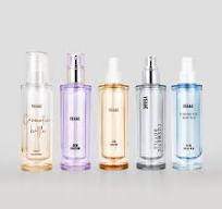 Wholesale Unique Dual Chamber Small Clear Pink 100ml Luxury Lotion Pump  Bottle