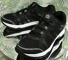 Abeo Aero Apex Black Sneakers Running Walking Comfort Work