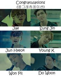 Day6 Congratulations Who S Who Day6 Korean Bands Names