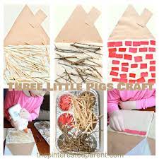 Active movement activities for preschoolers. 3 Little Pigs House Activity The Pinterested Parent