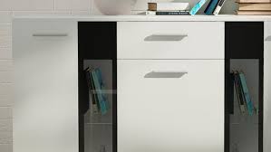 Sideboard Salsas Wohnzimmer Kommode Weiss Matt Schwarz
