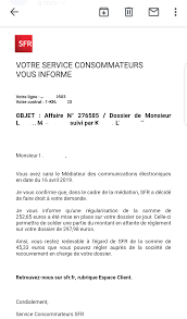 Sfr service résiliation tsa 30103 69947 lyon cedex 20 fait à (ville), le (date). Resolu La Communaute Sfr