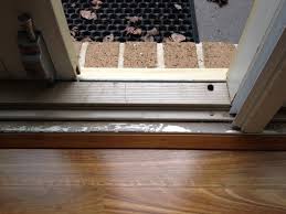 Open door, and apply expanding polyurethane sealant under the threshold. Repainting A Weathered Door Sill Tmz Painting