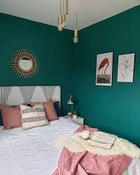 Bedroom In Dark Or Light Green