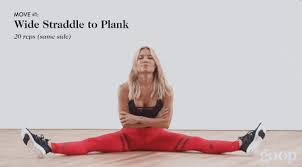 Sitting Straddle Gif Google Search Workout Videos Workout Exercise